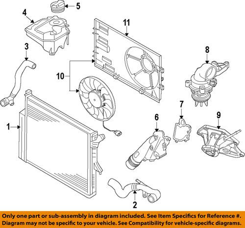 Audi oem 06e121139h engine coolant outlet gasket/thermostat/water outlet gasket