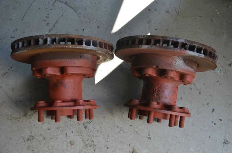 Find Dana 60 D60 front Dually wheel hubs hub & rotor pair SRW DRW