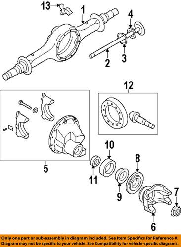 Ford oem f81z1001ba brake-outer bearing gasket
