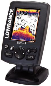 Lowrance 00010491001 elite-4 base w/ 83/200khz