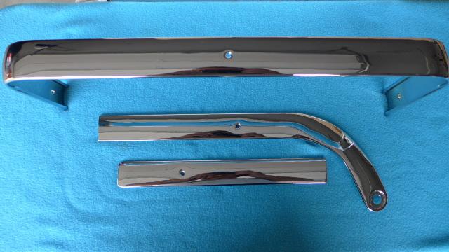 63, 64, 65? pontiac chevrolet bucket seat trim   **rechromed** show**chrome trim