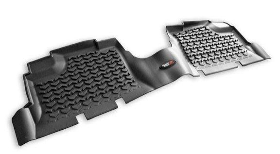 Rugged ridge rear black floor liner for 2007-2013 jeep wrangler 4 door (jk)