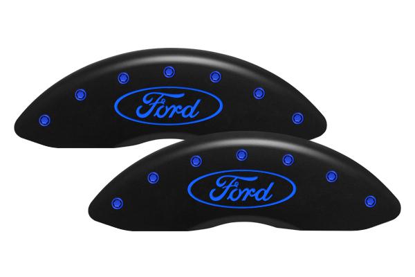 Mgp 10214-f-frd-blm ford caliper covers front set blue engraved ford oval logo