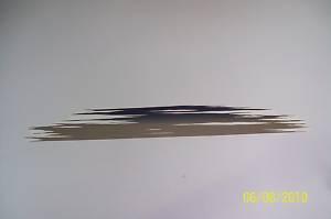 2 rv boat car trailer graphic decals blue gold white