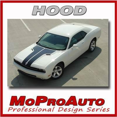 2013 dodge challenger - 3m pro grade vinyl hood graphic decals stripes ws2