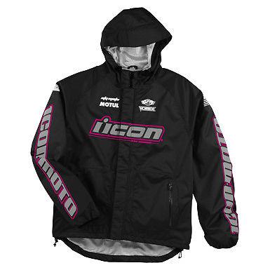 Icon jacket womens pdx black/pnk 2x 2822-0233