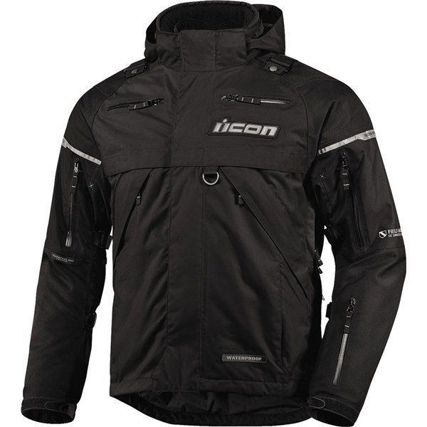 Black m icon patrol waterproof jacket