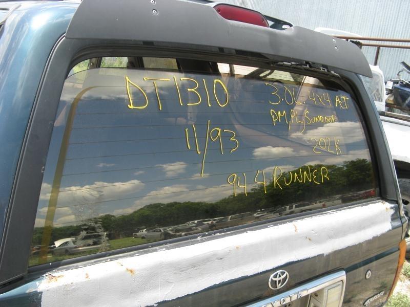 90 91 92 93 94 95 toyota 4 runner rear back glass window windshield heated 20355
