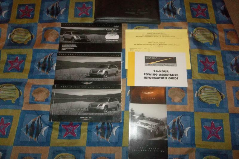 2004 chrysler pacifica owner's manuals and case  
