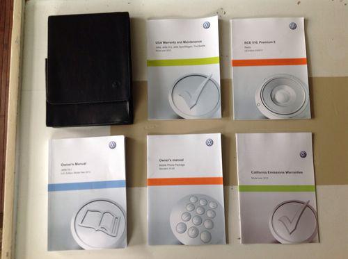 2012 vw jetta gli owners manual set w/case-fast free shipping:)