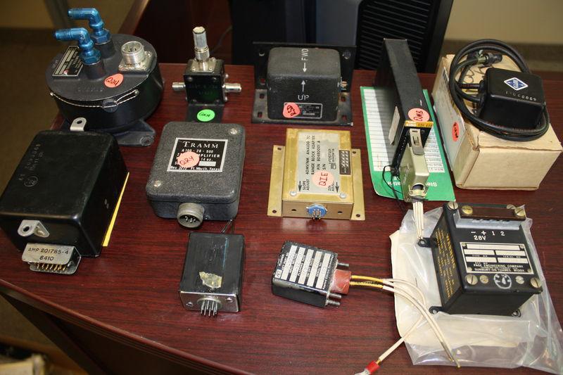 (sel) avionics lot #2 - switches, flashers, amps, couplers, adaptors, etc.