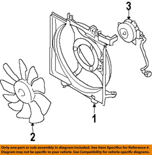 Subaru oem 45121fg000 engine cooling fan blade/engine cooling fan