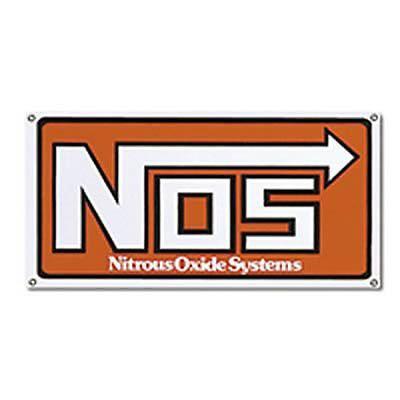 Nos 19306nos banner nos logo red vinyl 60" length x 30" width with grommets each