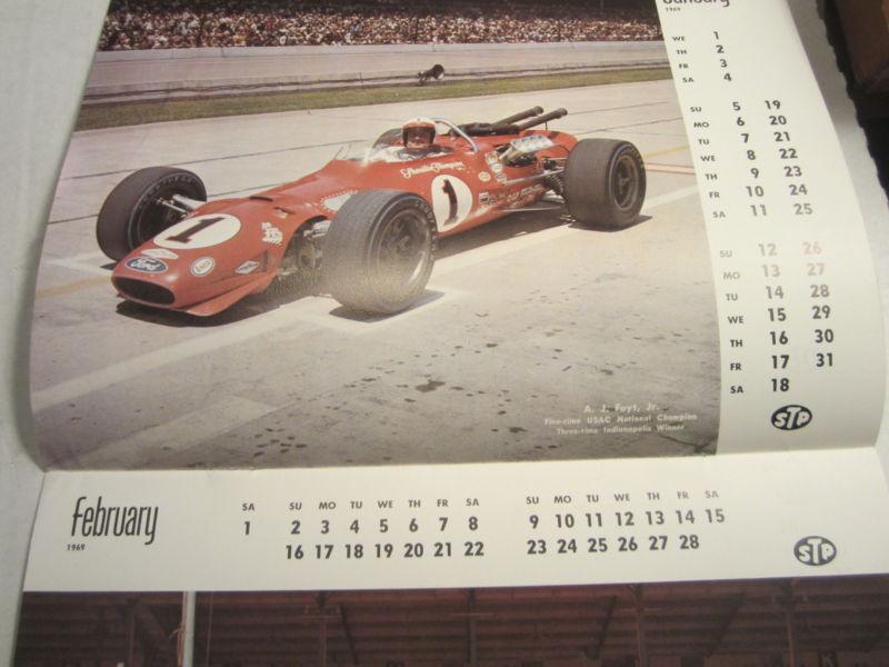 1969 STP racing calendar, US $12.00, image 3