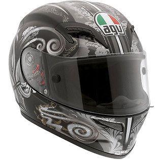 Agv grid stigma black gunmetal full face street helmet new m medium