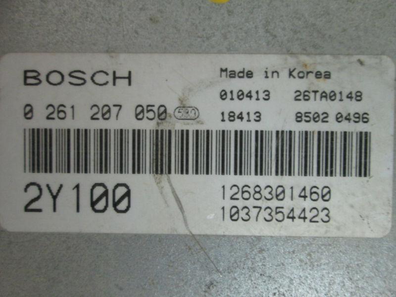 (BB2023) 01 02 KIA SPECTRA ENGINE CONTROL MODULE 0 261 207 050, US $35.00, image 2