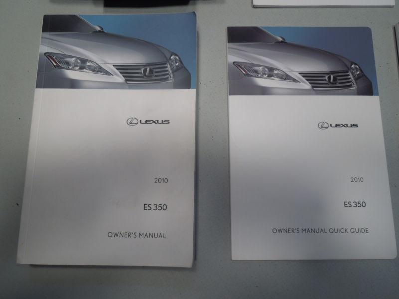 2010 LEXUS ES 350 OWNERS MANUAL SET WITH CASE EXCELLENT, US $79.99, image 2