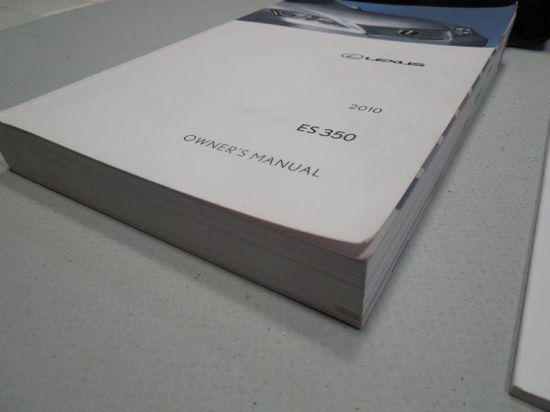 2010 LEXUS ES 350 OWNERS MANUAL SET WITH CASE EXCELLENT, US $79.99, image 3