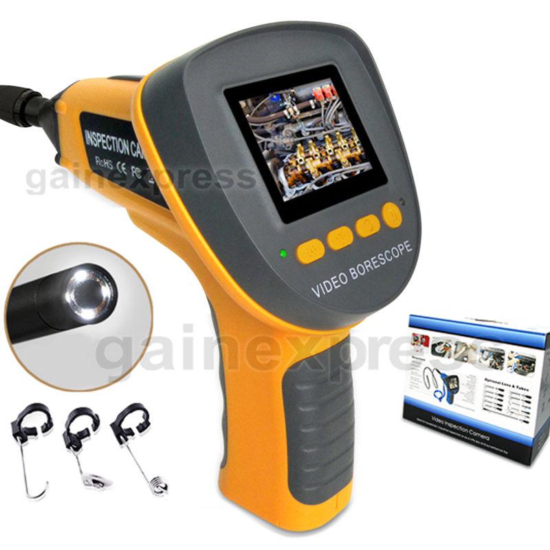 2.4" handheld video inspection endoscope snake scope pipe camera 360° rotation