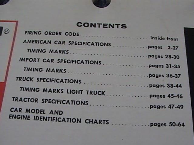 Borg-Warner 1977 tune-up specifications, US $5.99, image 2
