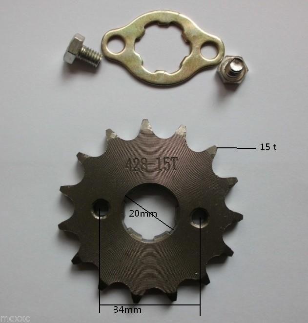 Sell 15 tooth 20mm ENGINES sprocket FOR 428 CHAIN motorcycle pit dirt