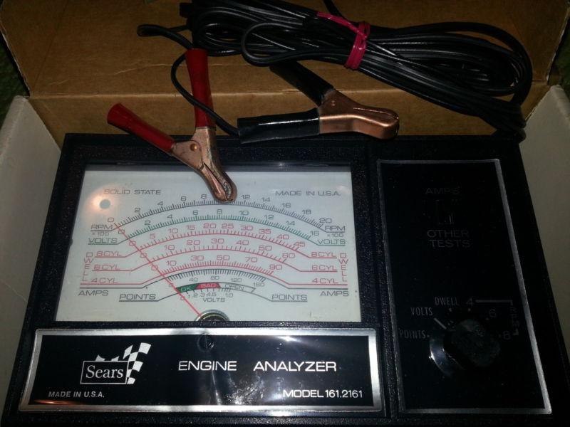 Sears automotive 12 volt engine analyzer  161.2161 vintage 70s retro