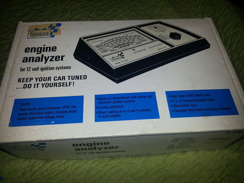 Sell Sears Automotive 12 Volt Engine Analyzer 161.2161 Vintage 70s