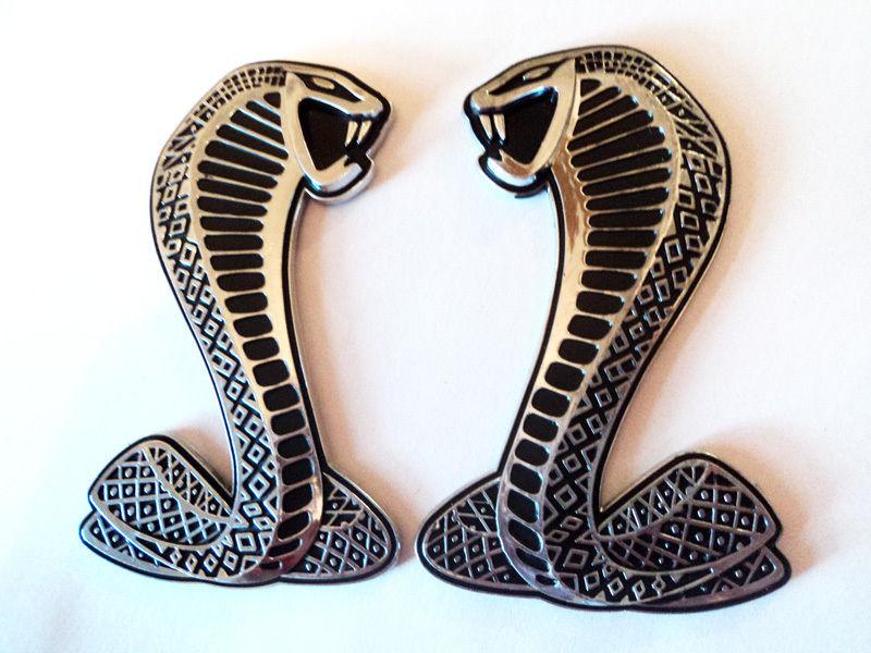 Ford mustang shelby gt500 350 cobra super snake torino eleanor fender emblems