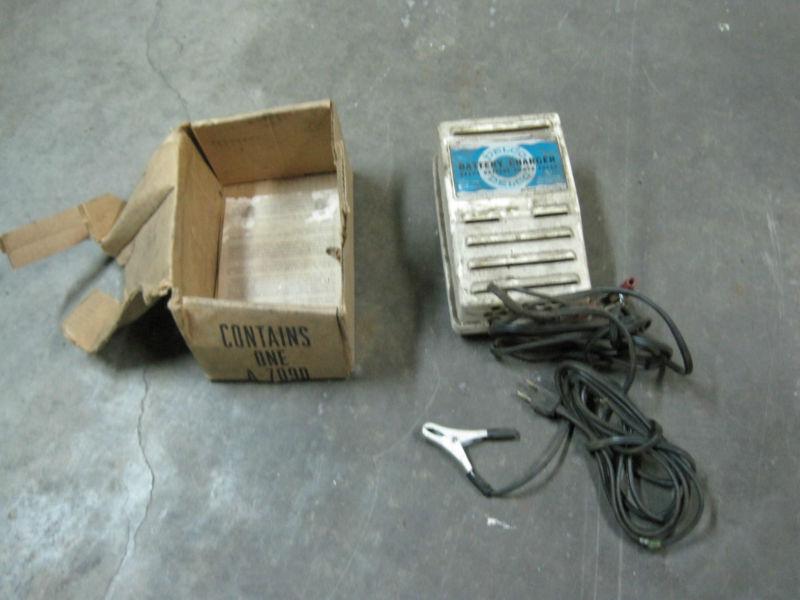 Nos ? gm delco remy 12 volt battery charger vintage vette 69 camaro garage art