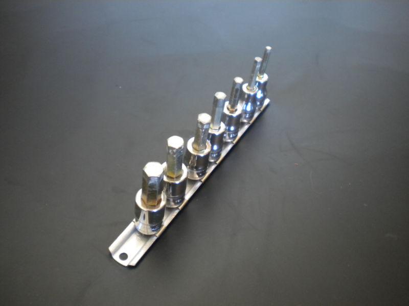 Snap-on 7 pc. Metric Hex Socket Driver Set in 3/8