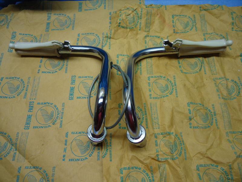 Rare nos 1968 honda z50 handlebars grips levers 68 z50a minitrail mini trail 50