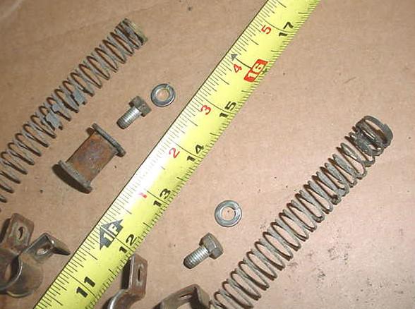 HONDA 600 COUPE FRONT BRAKE HOSE CLAMPS & PROTECTIVE SPRINGS Z600 BRAKES CLAMP, US $22.99, image 3