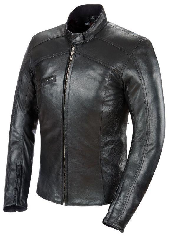 Medium m power trip scarlet womans leather jacket