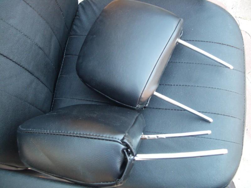 88-91 honda crx oem front seat head rests headrests stock  black civic cover