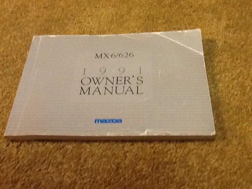 1991 mazda 626/mx6 owners  manual