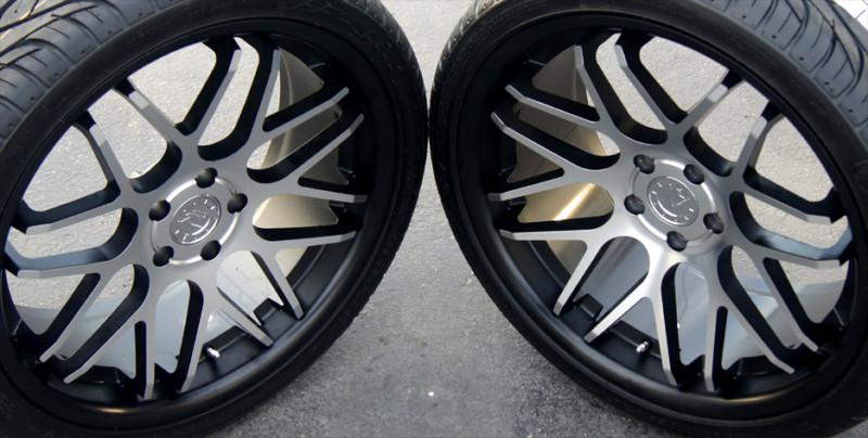 Mustang concave wheels 20x8.5 & 20x10 & tires 2005-2013 rims matte black & mirro