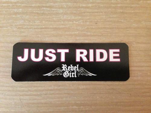 Just ride mororcycle sticker