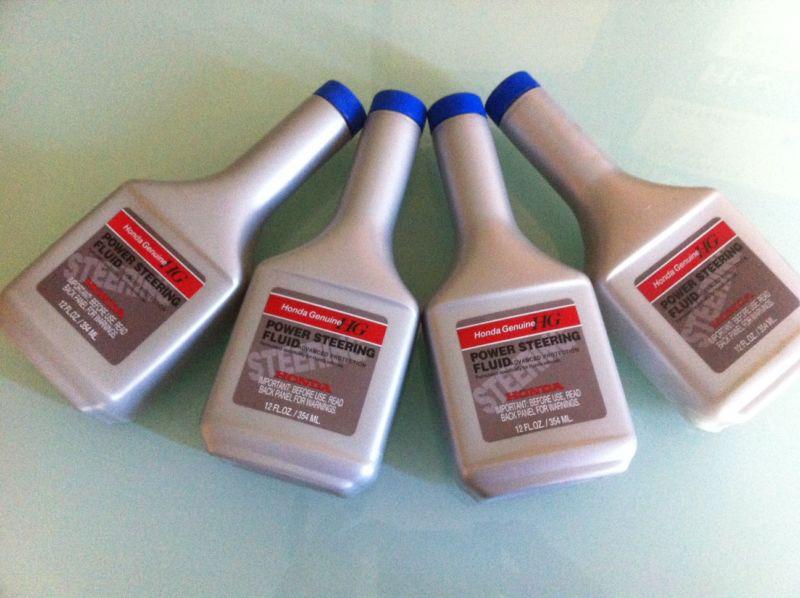 Sell HONDA GENUINE POWER STEERING FLUID 4 BOTTLES 12 OZ NEW in Lake
