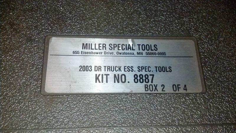 MILLER SPECIALITY SPECIAL TOOLS 2003 DR TRUCK ESS. SPEC TOOLS #8887 BOX 2 of 4, US $89.99, image 5