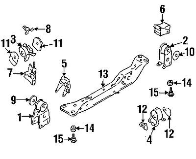 Infiniti 112102y01a genuine oem factory original mount