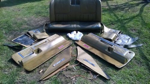 1969 oldsmobile toronado rear seat, rear side panel door panel set