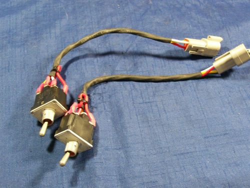 Nascar lot of 2 honeywell on/off toggle switches two terminal, with connectors