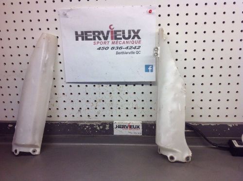 Kawasaki kx 125 250 250f 2004 2005 2006 fork guard protector white 6032511d