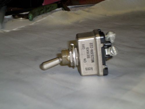 Eaton cutler-hammer ms25306-222 toggle switch 8836k9 on-off spst 28v