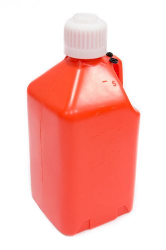 Scribner plastic orange plastic square 5 gal utility jug p/n 2000o