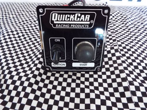 New quickcar 50-802 black ignition control panel 1 toggle, starter button