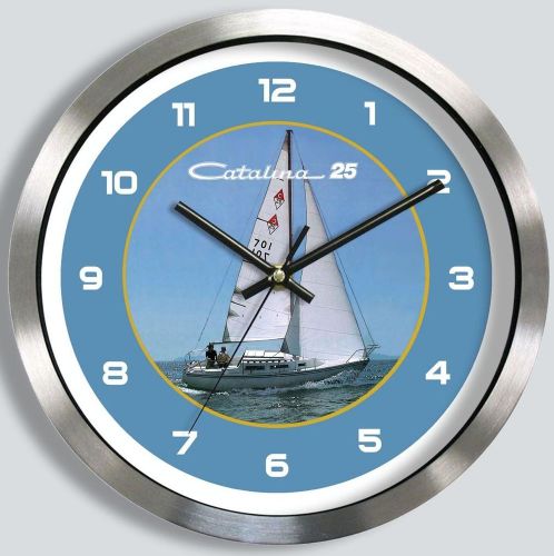 Catalina 25 metal wall clock yacht boat 25 ft sailboat