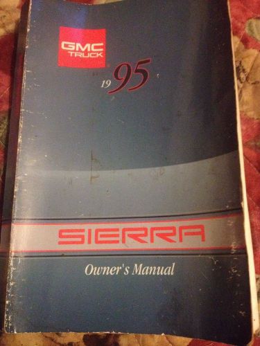1995 95 gmc sierra truck owners operator manual book ~ original
