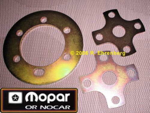 Mopar: fan v- belt alignment / throwing  problem solver 340 383 400 440 hemi 318