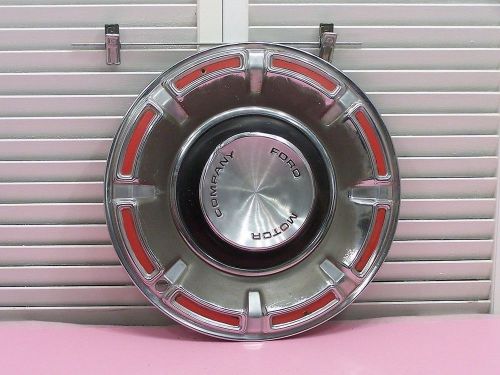Vintage 1970 -72 ford maverick hubcap 2&#034; high x 14&#034; diameter as is
